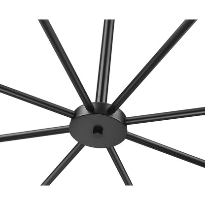 Oren 8 Light Chandelier Matte Black