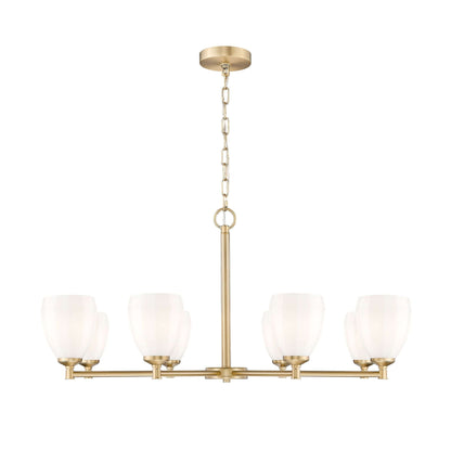 Oren 8 Light Chandelier Modern Gold