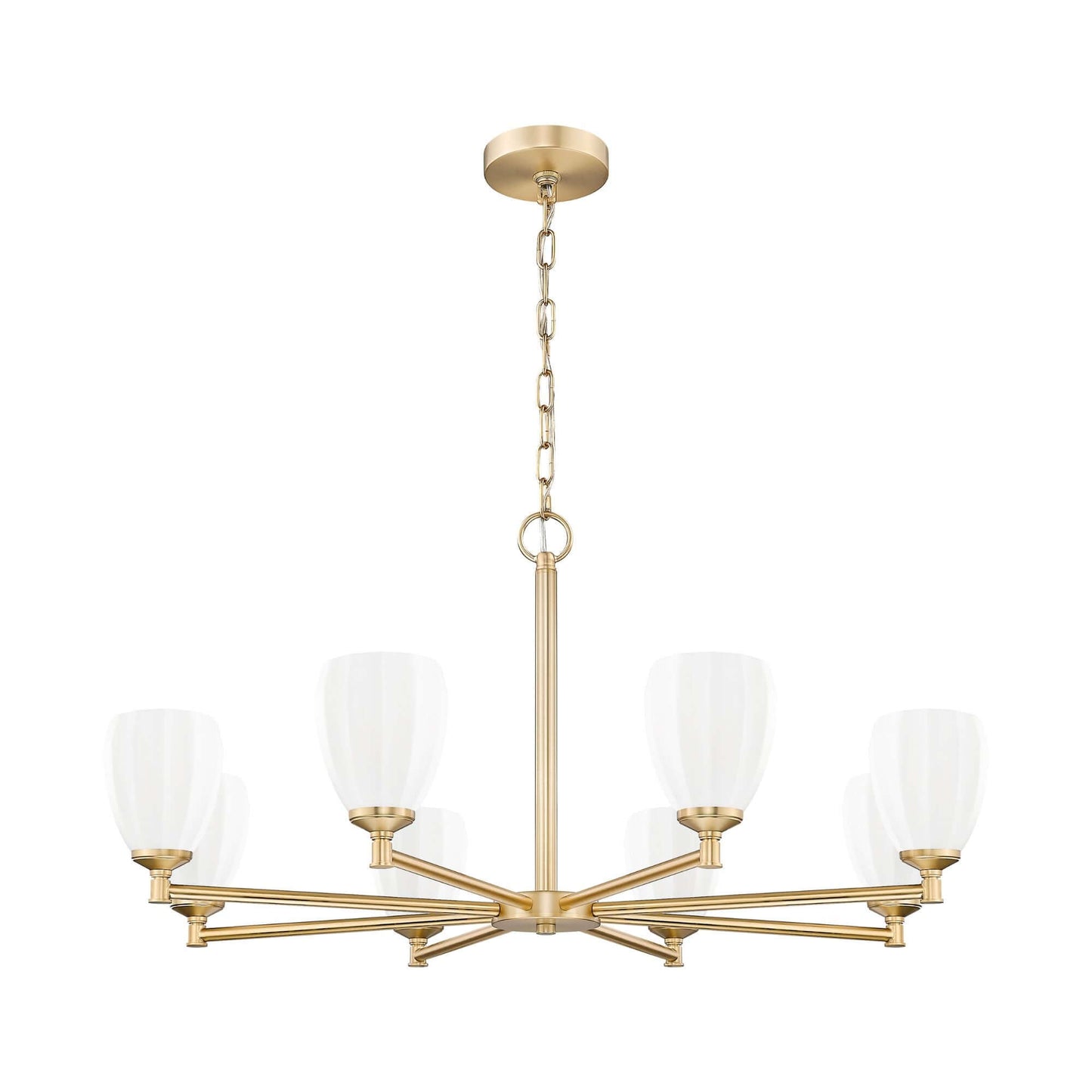 Oren 8 Light Chandelier Modern Gold