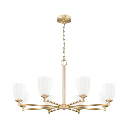 Oren 8 Light Chandelier Modern Gold