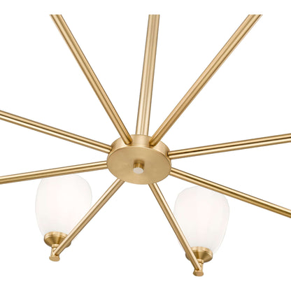 Oren 8 Light Chandelier Modern Gold