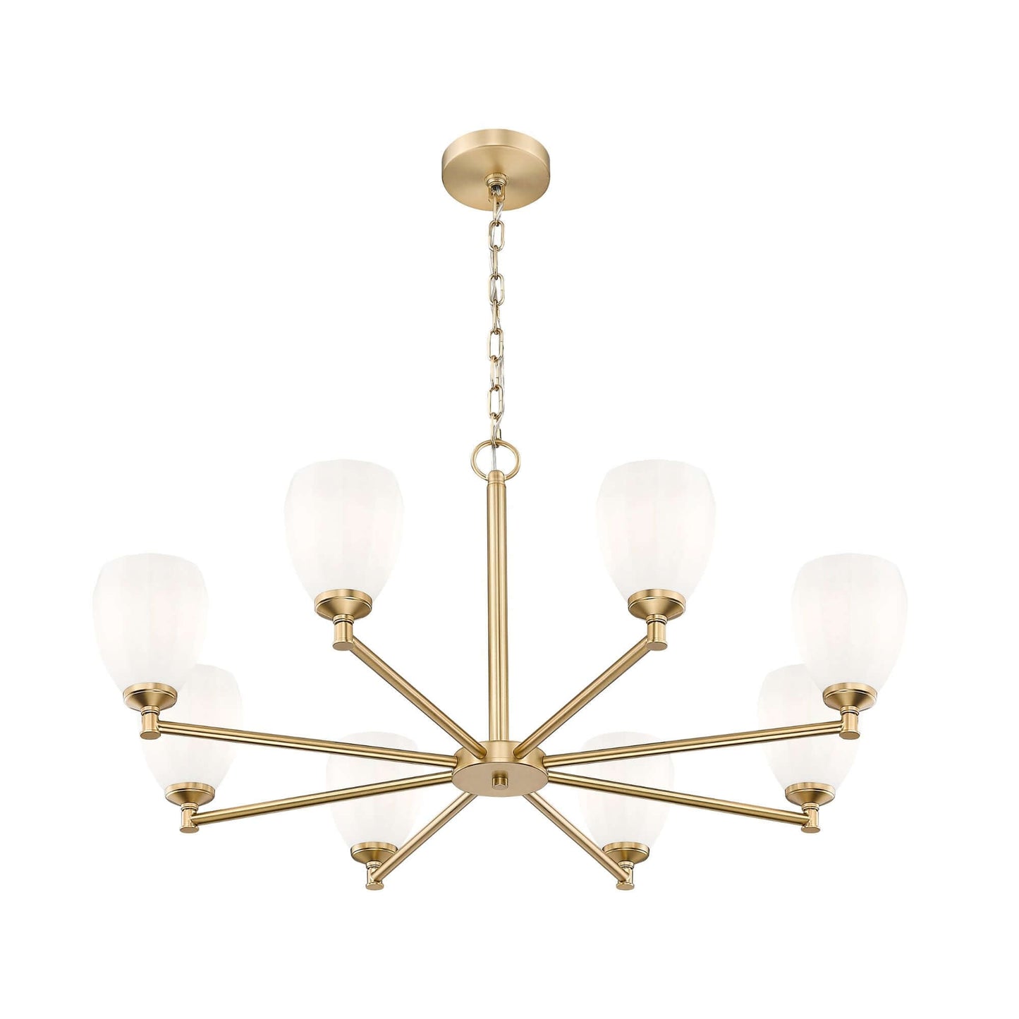 Oren 8 Light Chandelier Modern Gold