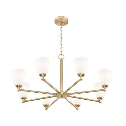 Oren 8 Light Chandelier Modern Gold