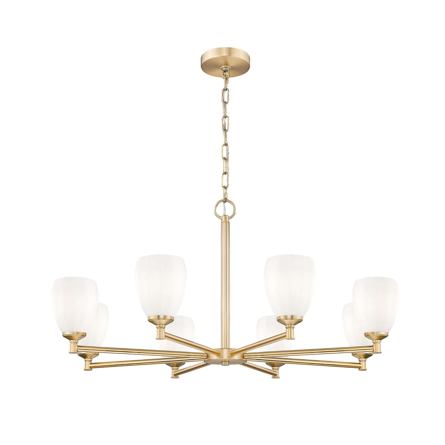 Oren 8 Light Chandelier Modern Gold