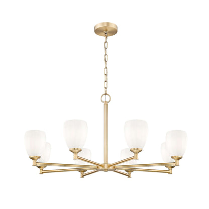 Oren 8 Light Chandelier Modern Gold