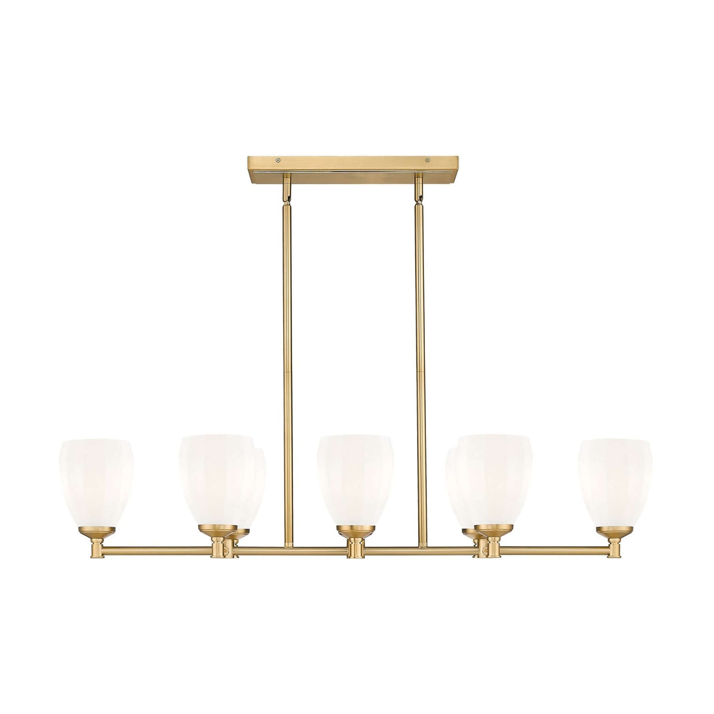 Oren 8 Light Linear Chandelier Modern Gold