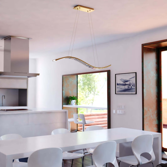 Edgewater 38” LED Linear Chandelier