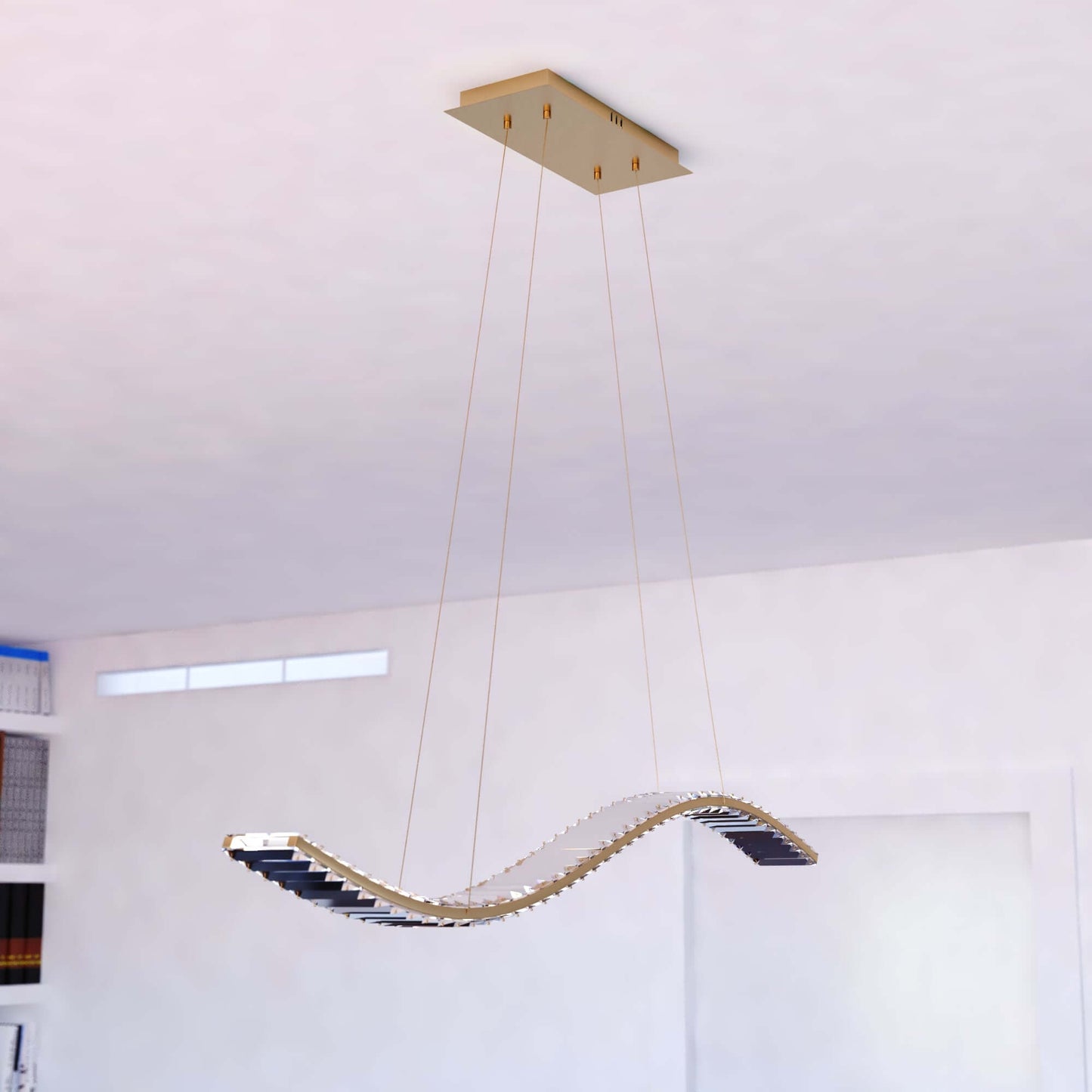 Edgewater 38” LED Linear Chandelier