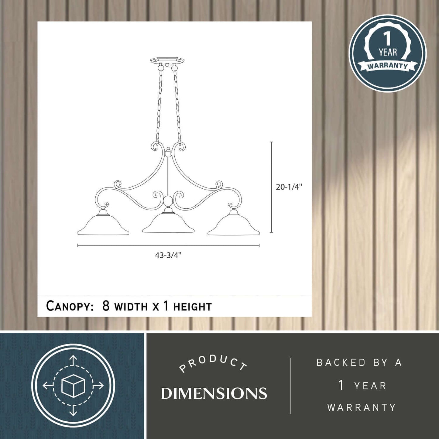 Monrovia 3L Linear Chandelier