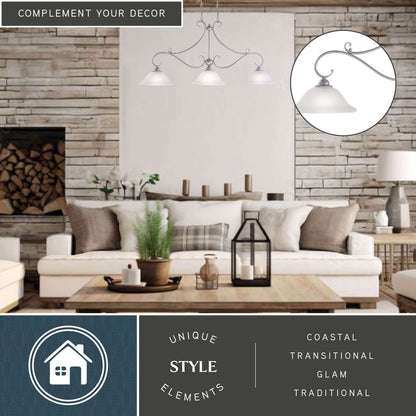 Monrovia 3L Linear Chandelier