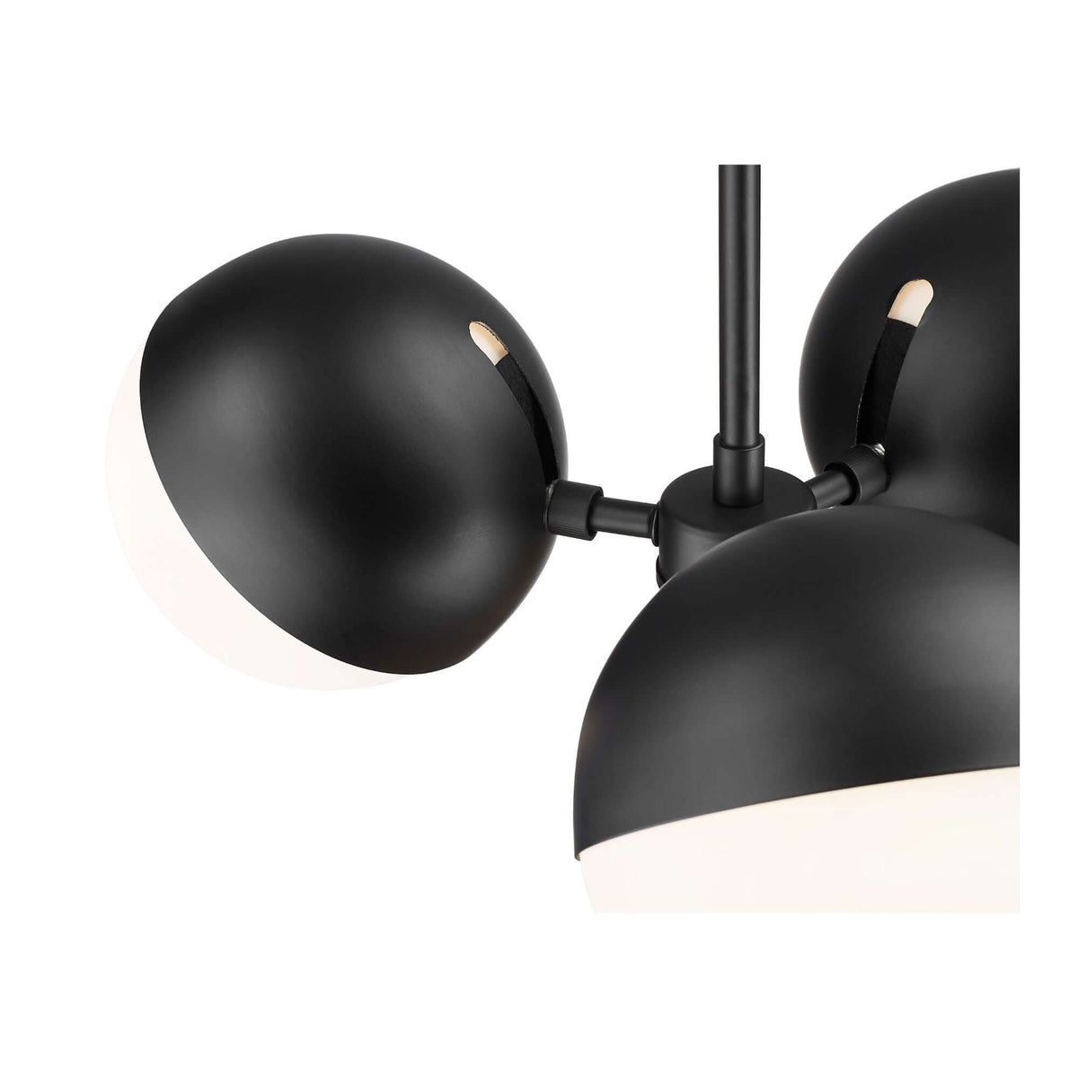 Realm Sphere 3 Light Chandelier Matte Black