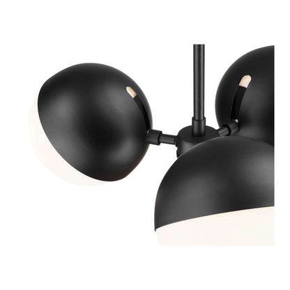 Realm Sphere 3 Light Chandelier Matte Black