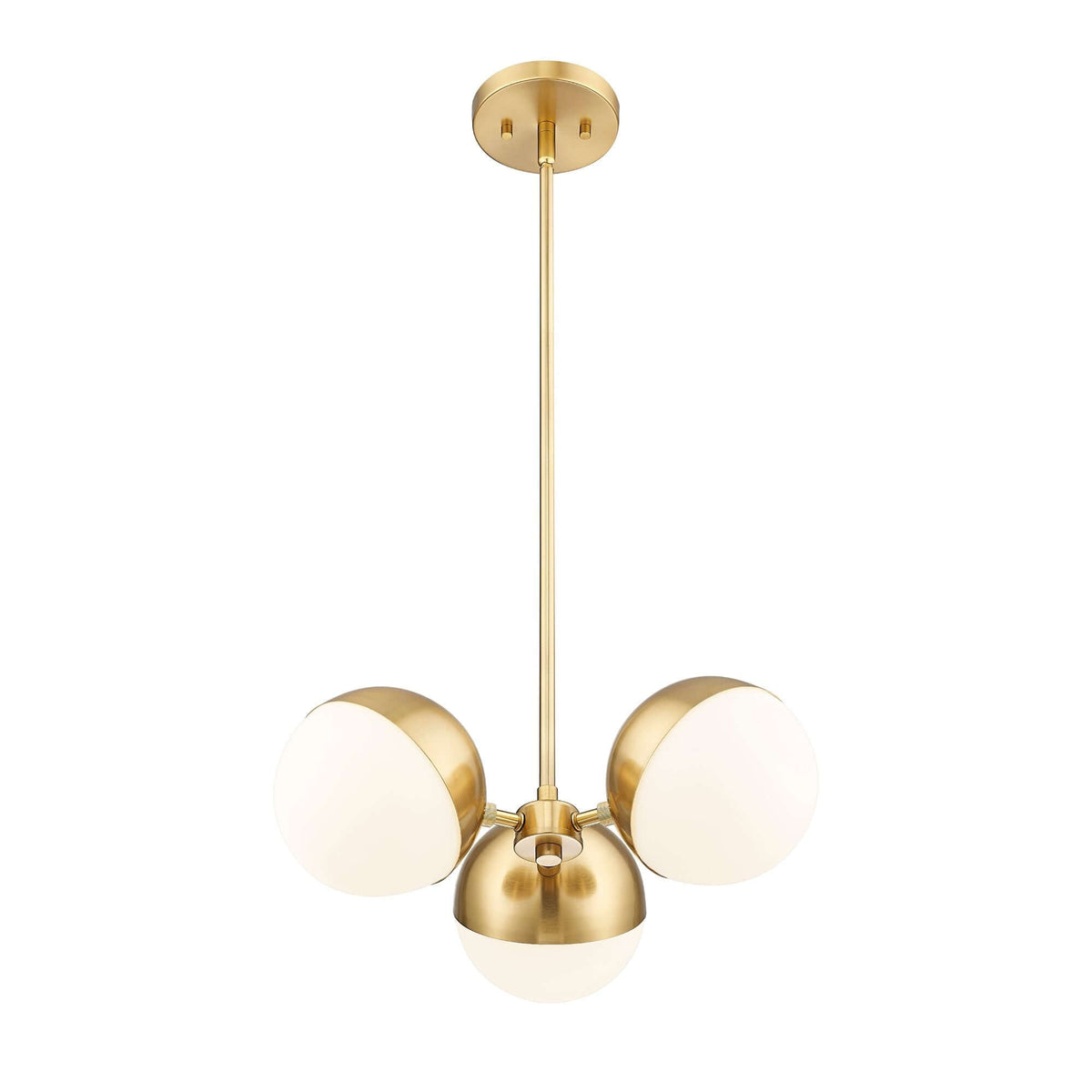 Realm Sphere 3 Light Chandelier Modern Gold
