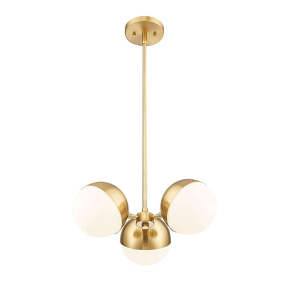 Realm Sphere 3 Light Chandelier Modern Gold