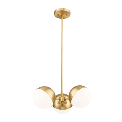 Realm Sphere 3 Light Chandelier Modern Gold