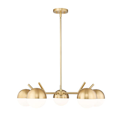 Realm Sphere 5 Light Chandelier Modern Gold