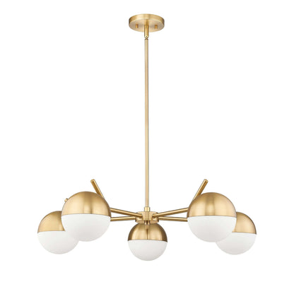 Realm Sphere 5 Light Chandelier Modern Gold