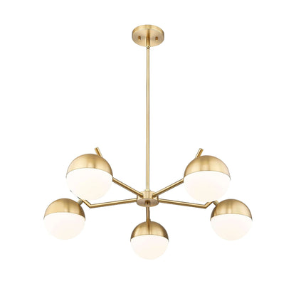 Realm Sphere 5 Light Chandelier Modern Gold