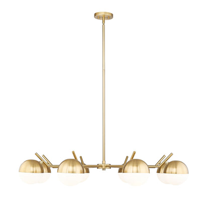 Realm Sphere 8 Light Chandelier Modern Gold