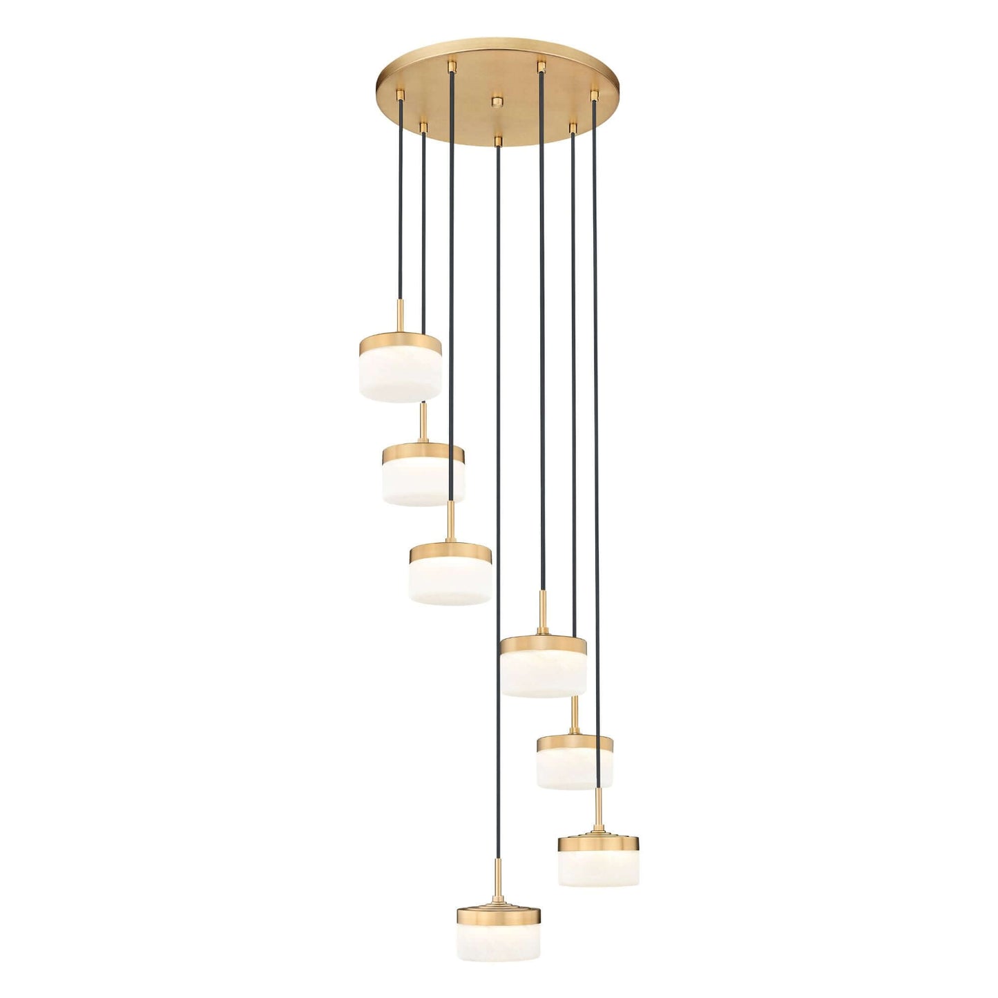 Renaud LED 7 Light Chandelier Modern Gold