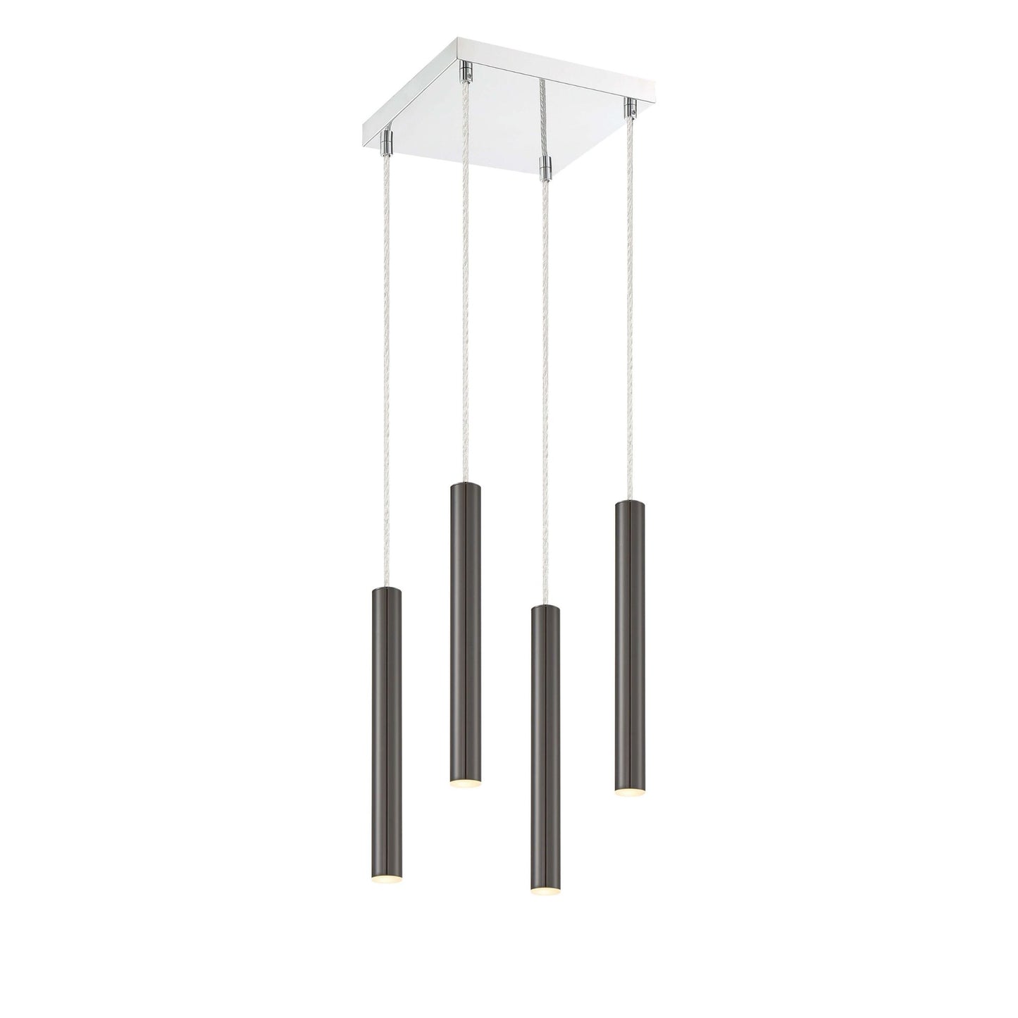 Forest LED 4 Light Chandelier Chrome