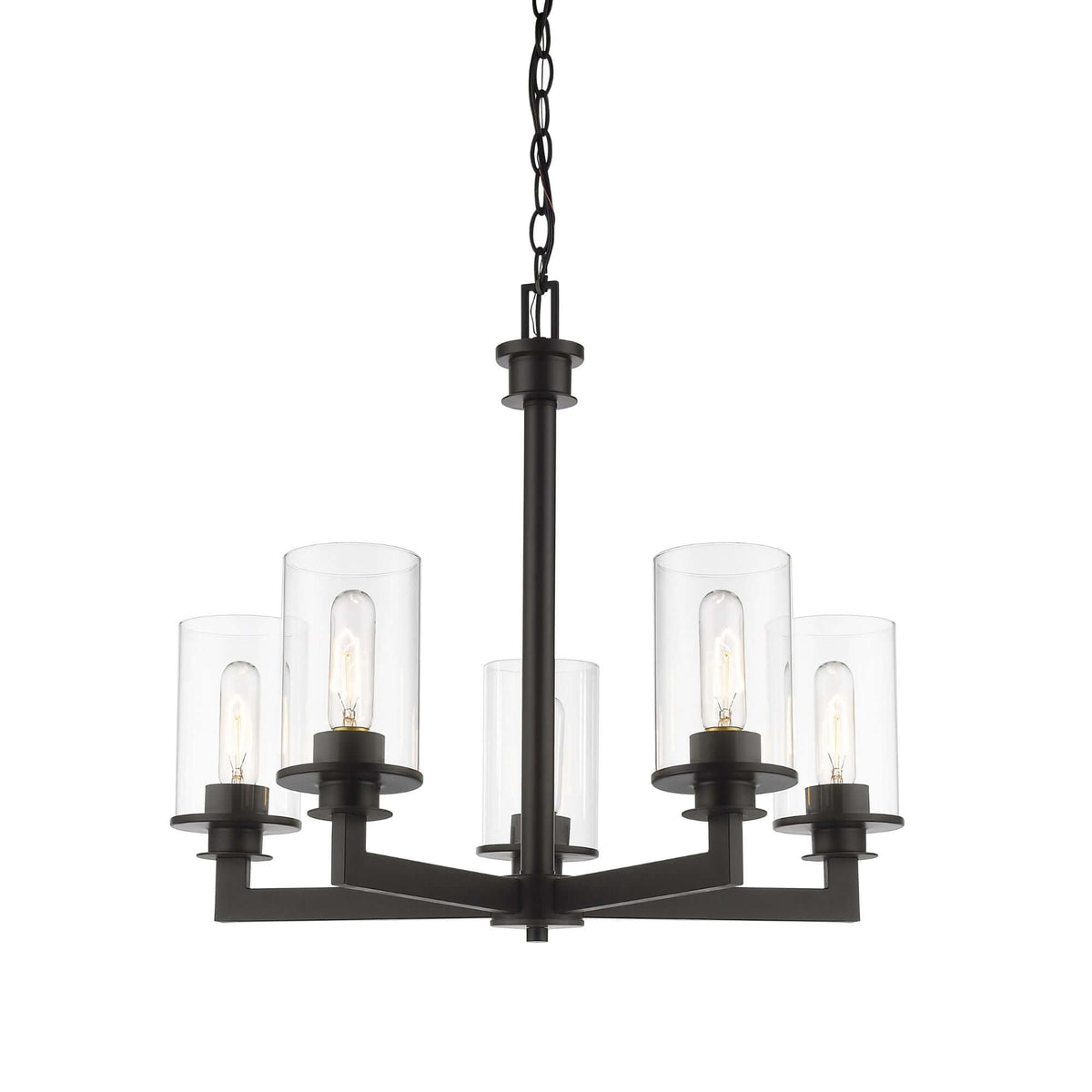Savannah 5 Light Chandelier Bronze