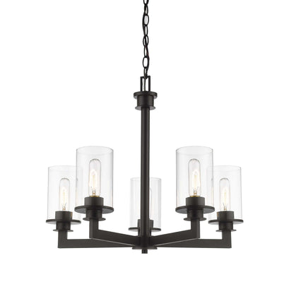 Savannah 5 Light Chandelier Bronze