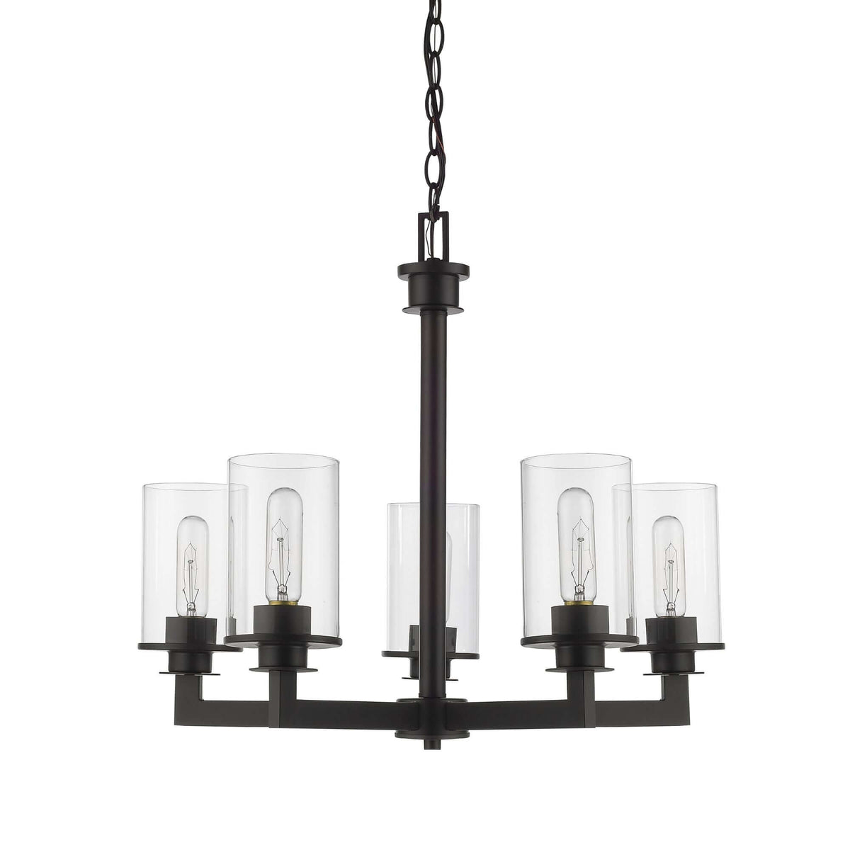 Savannah 5 Light Chandelier Bronze