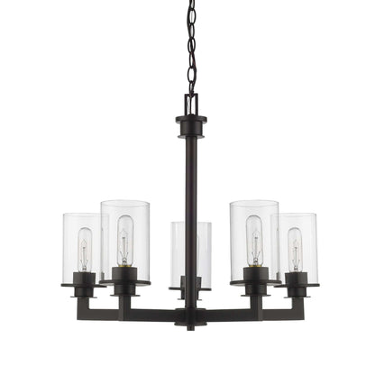 Savannah 5 Light Chandelier Bronze