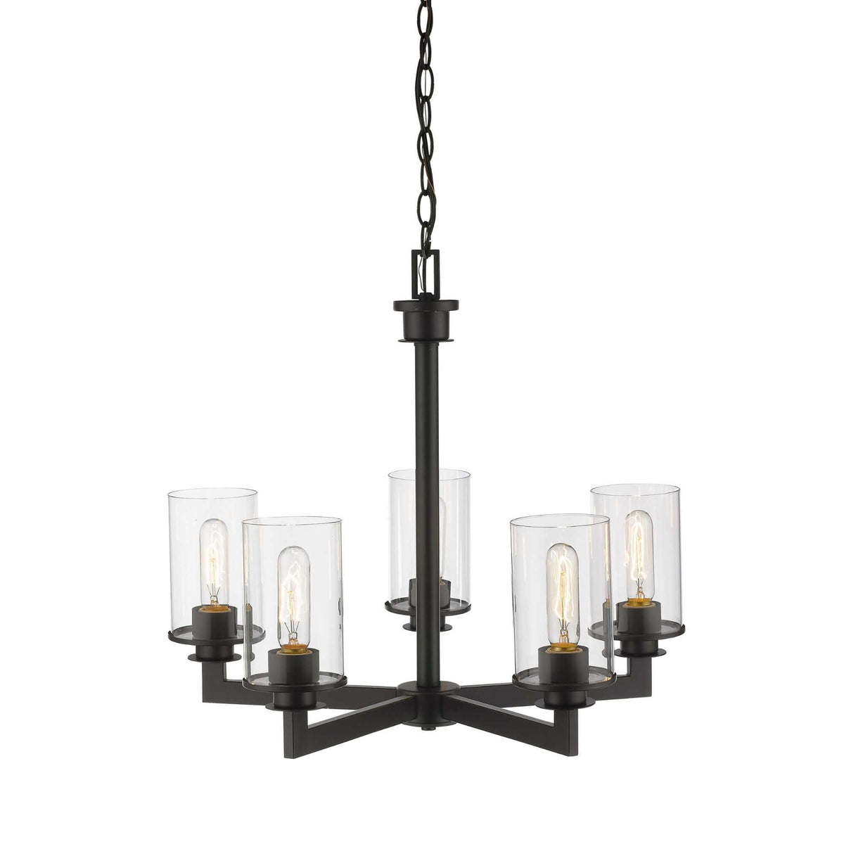 Savannah 5 Light Chandelier Bronze