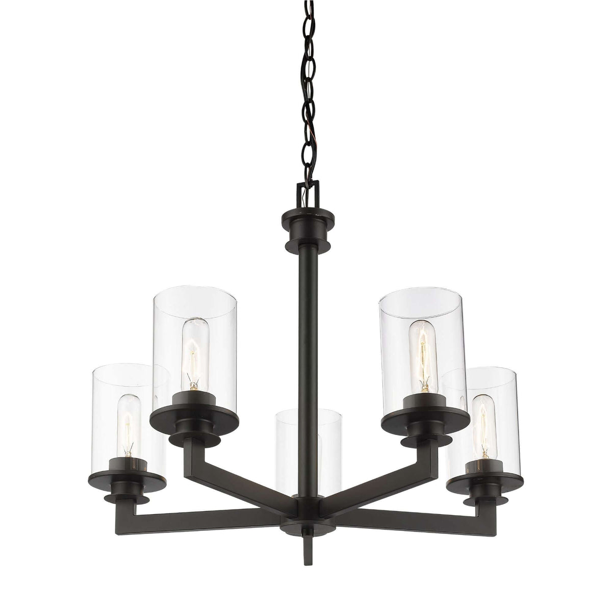 Savannah 5 Light Chandelier Bronze