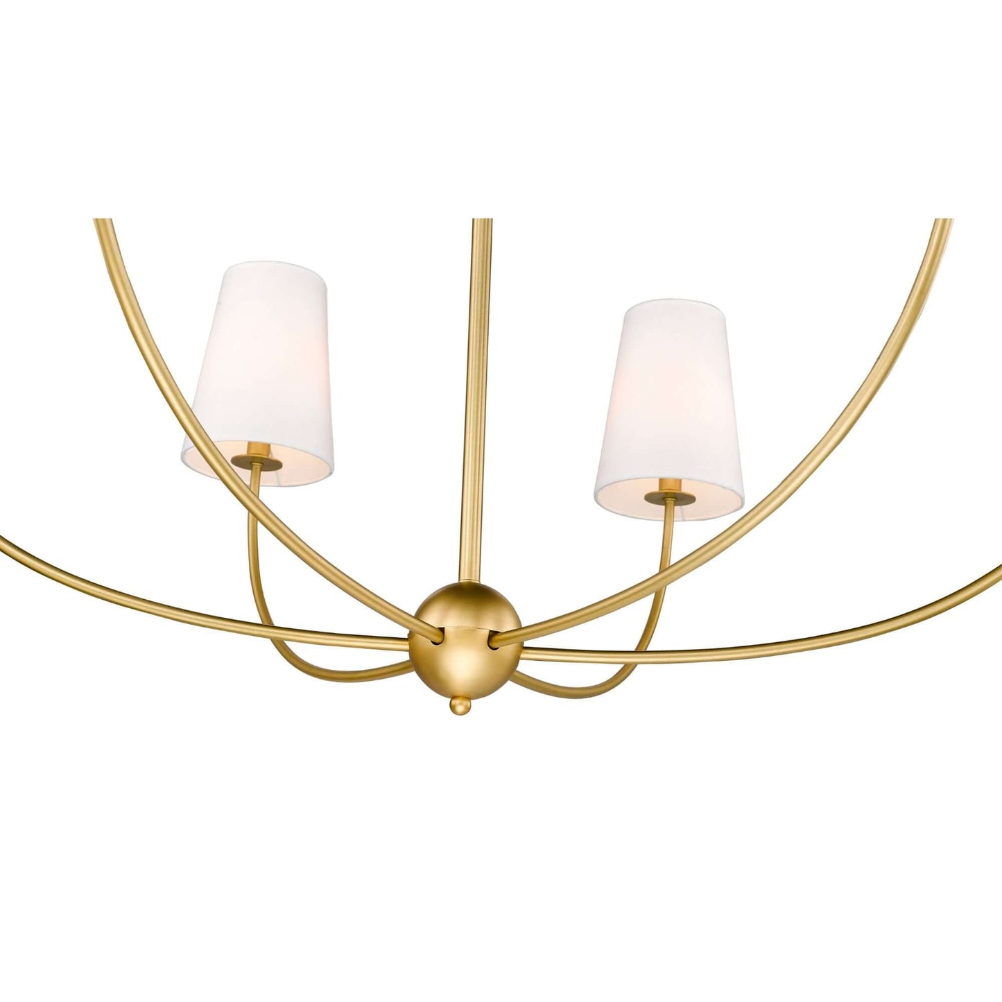 Shannon 6 Light Chandelier Rubbed Brass