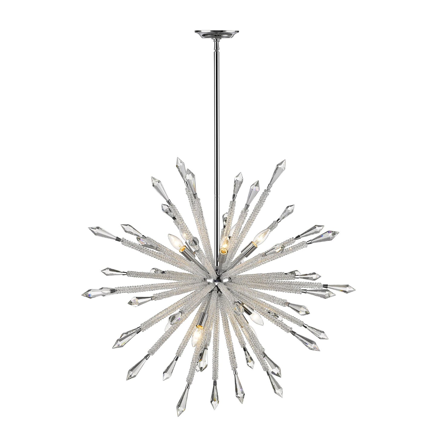 Soleia 10 Light Chandelier Chrome