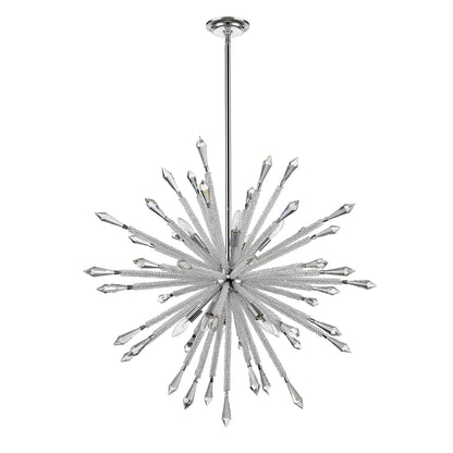 Soleia 10 Light Chandelier Chrome