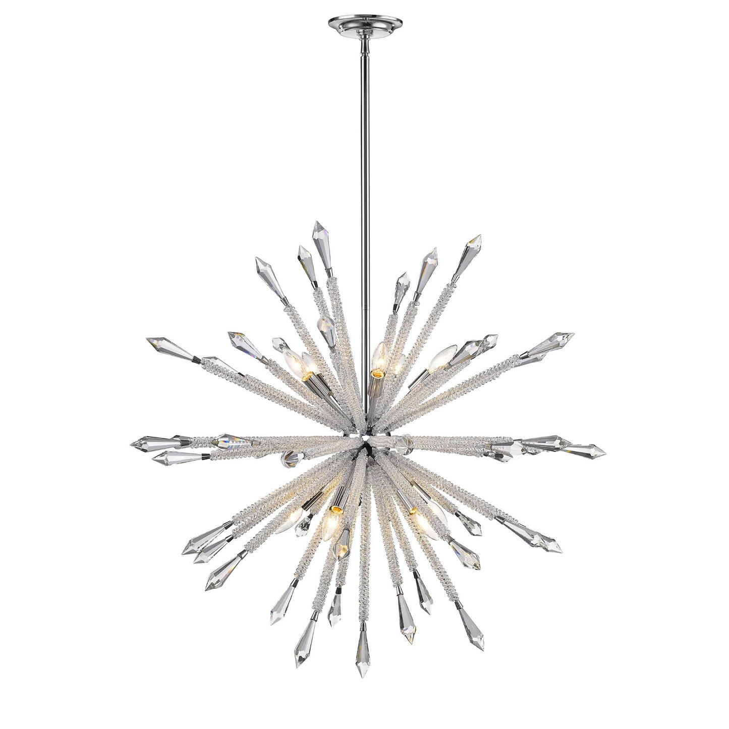 Soleia 10 Light Chandelier Chrome