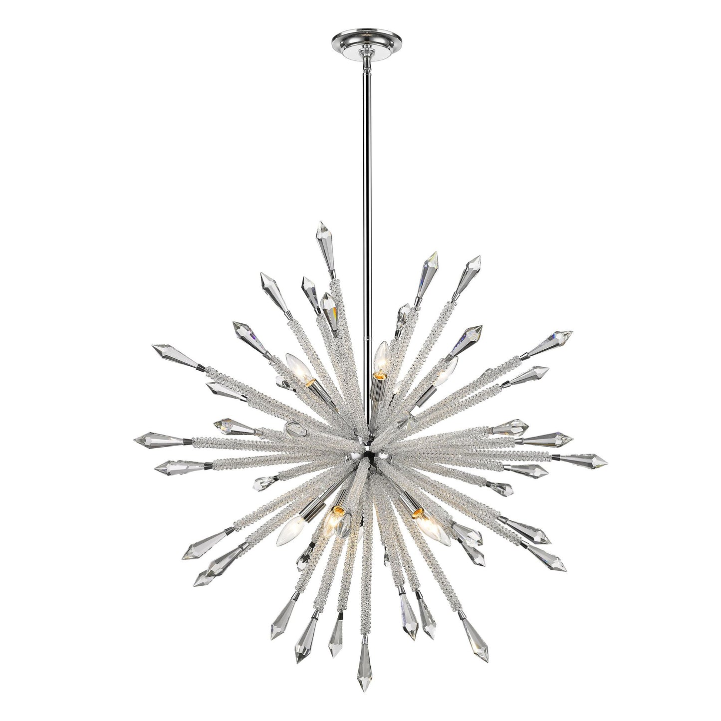 Soleia 10 Light Chandelier Chrome