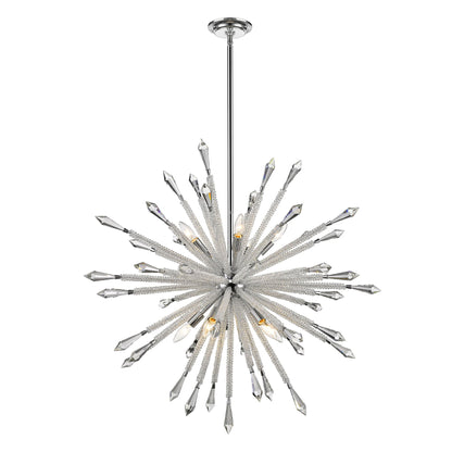 Soleia 10 Light Chandelier Chrome