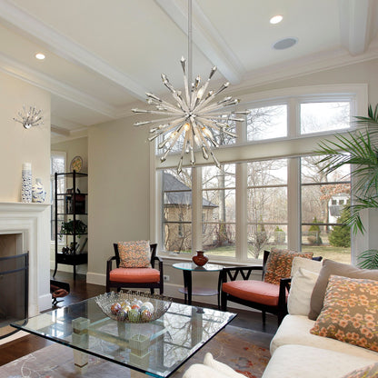 Soleia 8 Light Chandelier Chrome