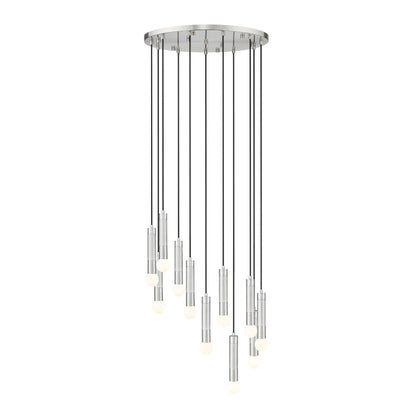 Stari 11 Light Chandelier Brushed Nickel