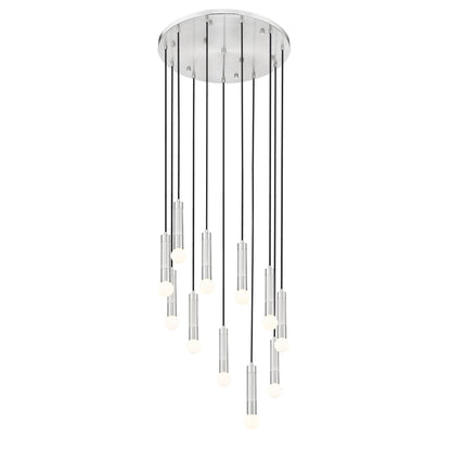 Stari 11 Light Chandelier Brushed Nickel