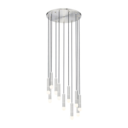 Stari 11 Light Chandelier Brushed Nickel