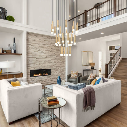 Stari 27 Light Chandelier Modern Gold