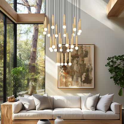 Stari 27 Light Chandelier Modern Gold