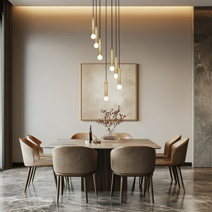 Stari 7 Light Chandelier Modern Gold