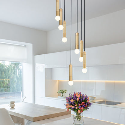Stari 7 Light Chandelier Modern Gold