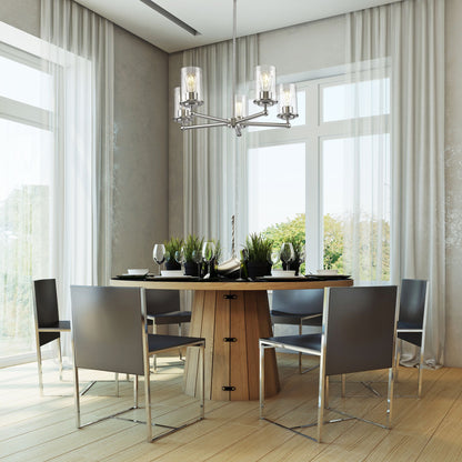 Thayer 5 Light Chandelier Brushed Nickel