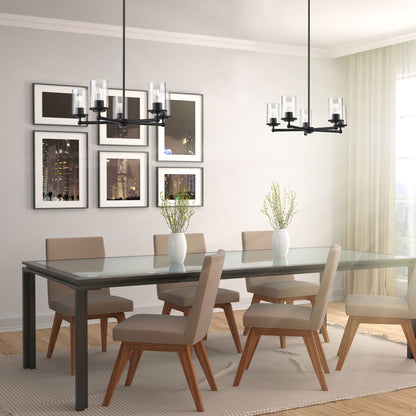 Thayer 5 Light Chandelier Matte Black