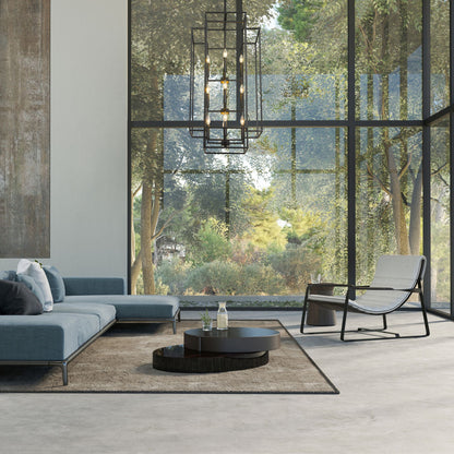 Titania 12 Light Chandelier Matte Black