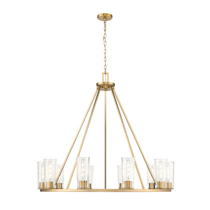 Titus 10 Light Chandelier Modern Gold