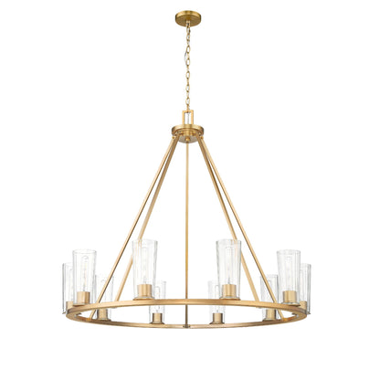 Titus 10 Light Chandelier Modern Gold